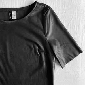 Faux Leather Crop Top